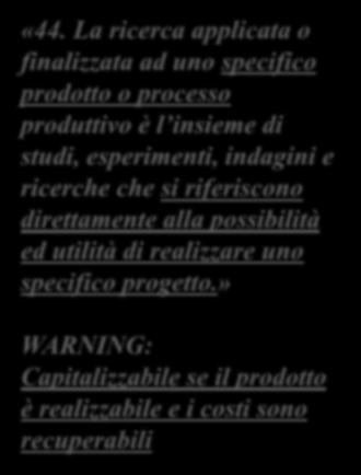 gennaio 2015 dicembre 2016 OIC 24 gennaio 2015 / dicembre 2016 RICERCA APPLICATA «44.