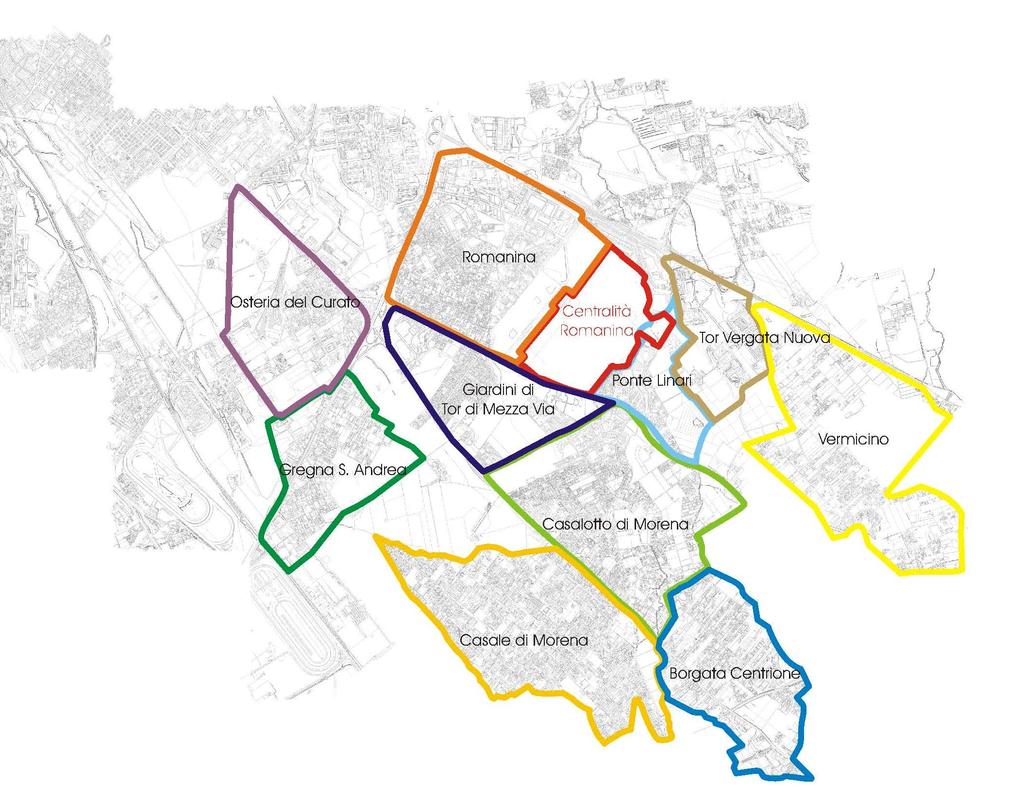 Quartieri intorno alla centralità Definire i