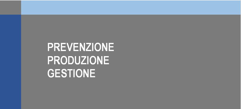 ORGANIZZAZIONE DELLA GESTIONE DEI RIFIUTI