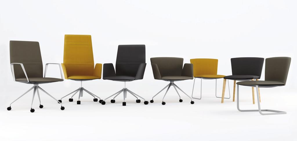 INTRO DESIGNER Vela è una famiglia di sedute che si articola in una vasta gamma di modelli concepiti, sia nell estetica sia nella funzionalità, per inserirsi in ambienti ufficio, soft-contract e