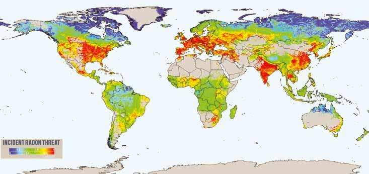 EDILIZIA 04 LE PROBLEMATICHE GAS RADON COS È Il RADON è un gas radioattivo, naturale, inodore ed incolore presente ovunque nella crosta terrestre in quantità variabile.