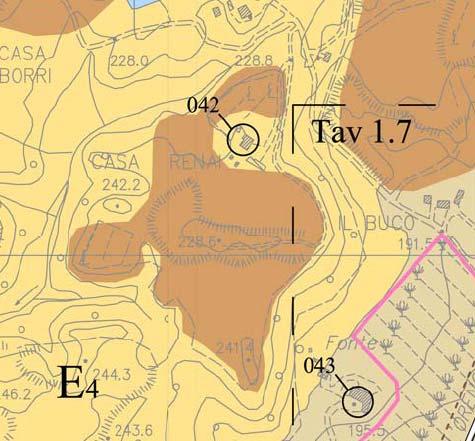 Pagina 4 di 10 Ubicazione L area di escavazione è ubicata nell area denominata CASA RENAI nel Comune di LATERINA (AR).