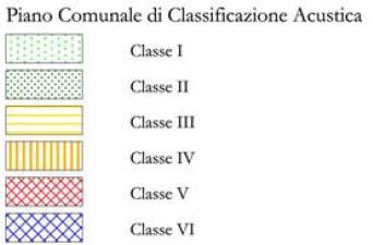 Classe di appartenenza e limiti La zona di appartenenza dell attività committente è classificata in classe IV (quarta) mentre le aree limitrofe sono classificate in classe III (terza).