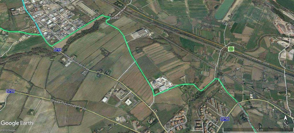 per 1,2km quando giriamo a sinistra (in caso di maltempo il guado potrebbe rappresentare un problema, per cui invece di prendere via dei Merciari è opportuno continuare