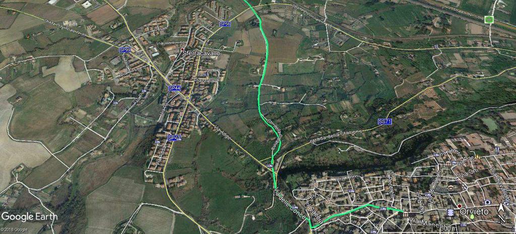 siamo sulla Strada della Patarina che seguiamo per 1,2km.