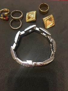 C.ca 11 Pezzi 1 bracciale 4 anelli pf 2