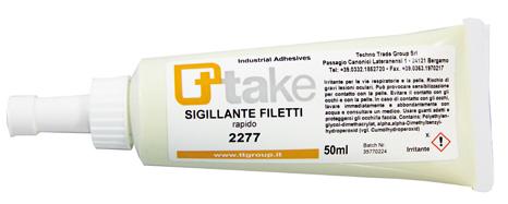 Sigillante 2277 per filetti poco precisi, rapido SIGILLANTE 2277 è un adesivo anaerobico per sigillare giunzioni metalliche filettate.