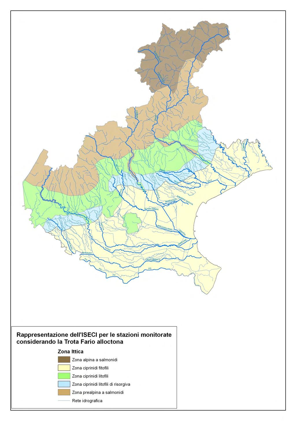 ZONE ITTICHE DEL VENETO ZONA SALMONICOLA ALPINA ZONA SALMONICOLA PREALPINA ZONA