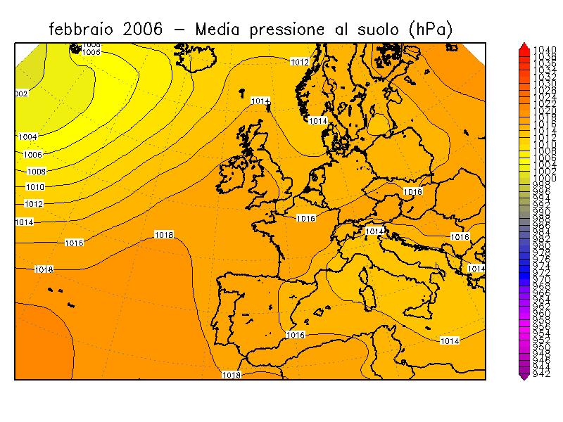 Come si può notare dalle mappe della pressione in quota di Figura 5, alle medie latitudini si è avuto un gradiente di pressione molto più elevato di quello riportato dalla climatologia,