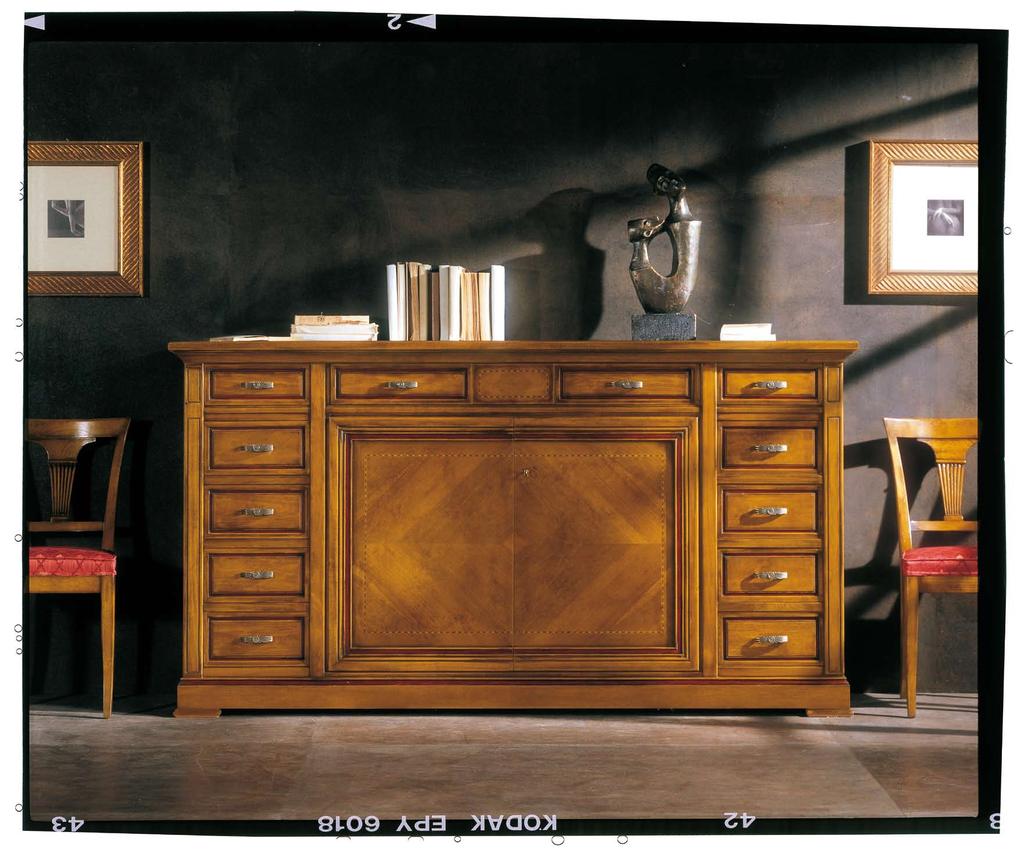 Art. 923 Credenza 2 porte, 12 cassetti cm