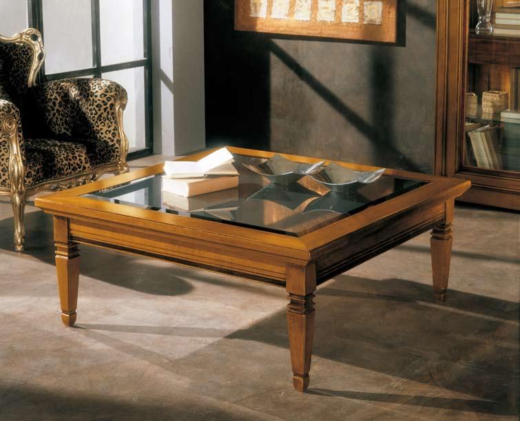 934L Tavolino quadrato piano legno cm L.110 P.110 H.46 M 3 0,58 peso Kg.10 Art.