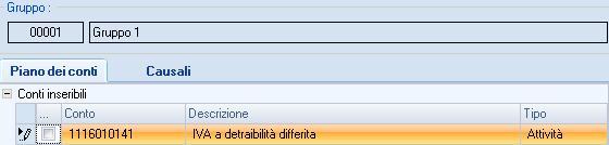 Nel tab relativo alla funzione in oggetto è presente una griglia con l elenco delle causali presenti nel gruppo Ipsoa e non trovate nel gruppo Utente.