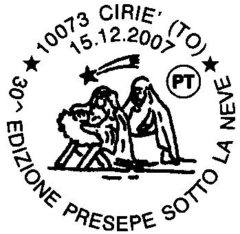 N. 2089 RICHIEDENTE: Circolo Filatelico Ciriacese SEDE DEL SERVIZIO: Oratorio Chiesa San Giuseppe Via V.