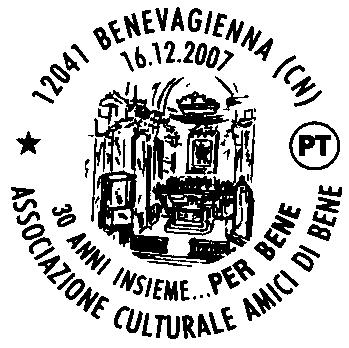 N. 2109 RICHIEDENTE: Associazione Culturale Amici di Bene - ONLUS SEDE DEL SERVIZIO: Via Roma, 16 bis 12041 Benevagienna (CN) DATA: 16/12/07 ORARIO: 10/12.30-14.