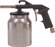 67T PISTOLA ANTIROMBO IN ALLUMINIO CON TUBO FLESSIBILE TRATTAMENTO BRILLANTATO Consumo d aria: 200/250 l/min ALUMINIUM SPRAY GUN FOR UNDERBODY PAINTS WITH FLEXIBLE HOSE BRILLIANT TREATMENT Air