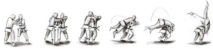 Nage Waza Go kyo 1-8 Dan 1 ippon: uno; un punto. In Judo: punteggio massimo accordato equivalente a dieci punti, cioè alla vittoria (giudizio arbitrale). seoi: caricamento sul dorso, sulle spalle.