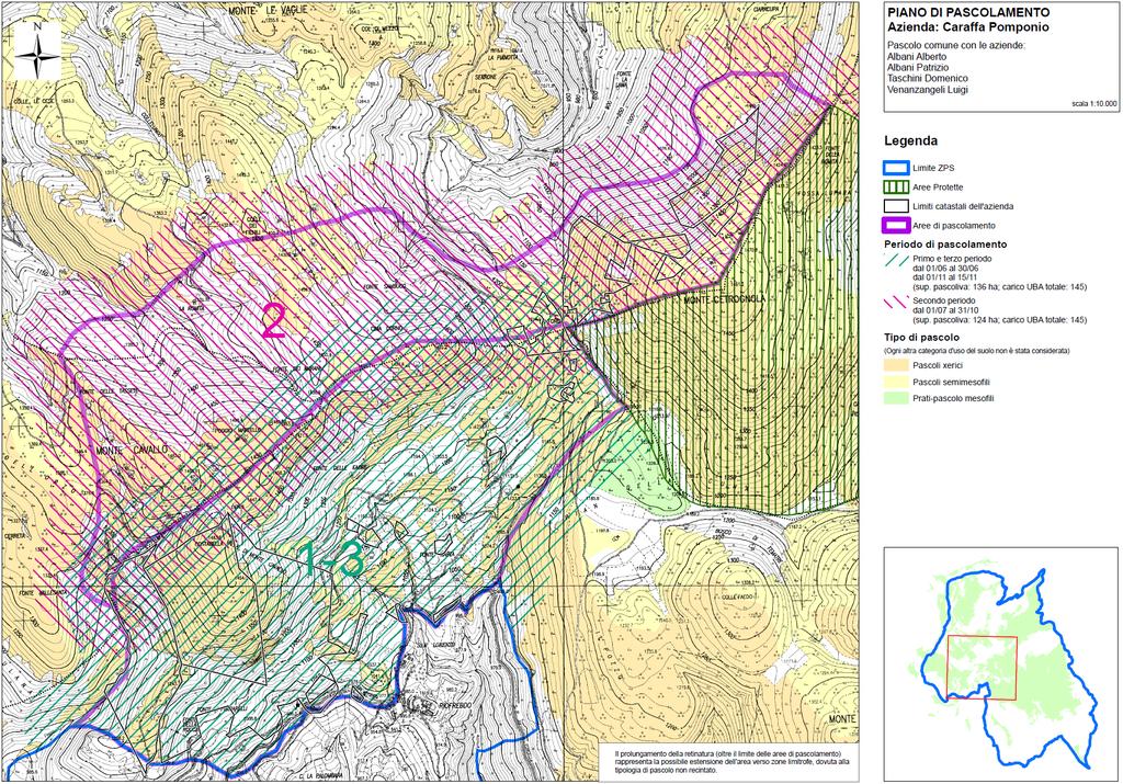 PIANO DI PASCOLAMENTO (accordo d area ZPS IT