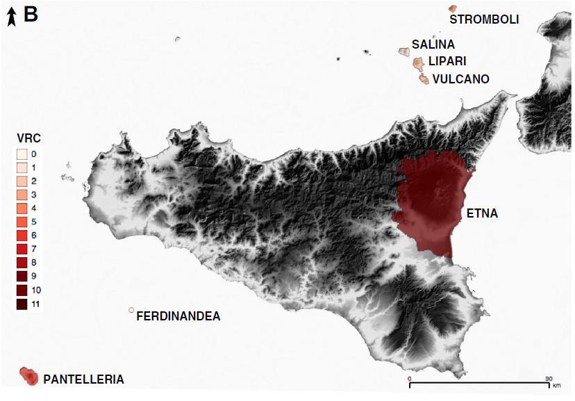 CRV Ferdinandea Stromboli Pantelleria Etna Scandone et al., 2016 (J. Volcanol. M.