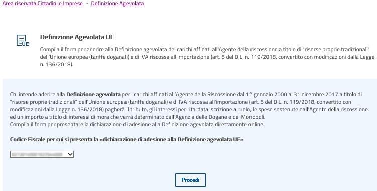 I servizi di EquiPro Definizione agevolata Per la presentazione della domanda di adesione alla Definizione agevolata UE occorre seguire gli stessi