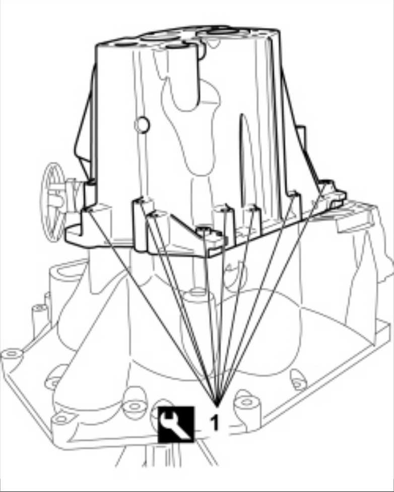 1. Montare la guarnizione del convogliatore dell'olio. 1.