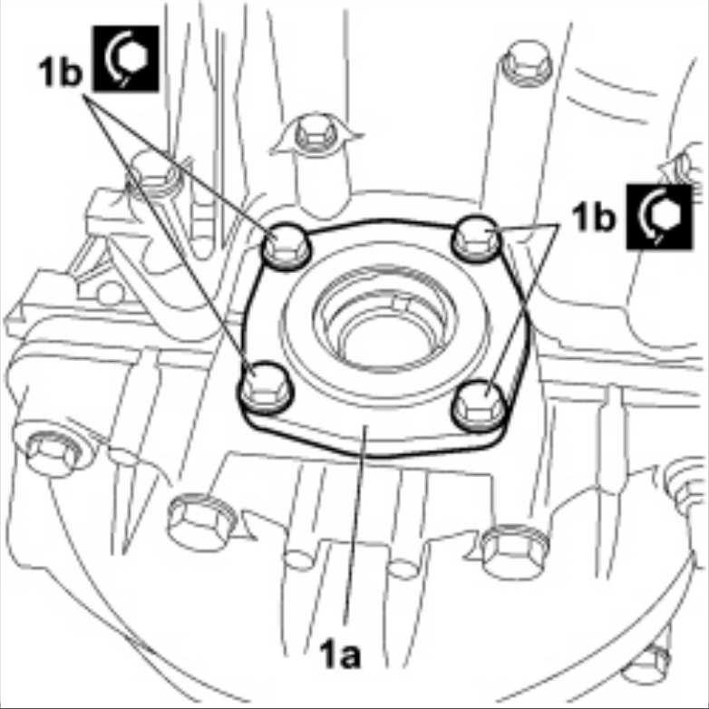 Componente Fissaggio Ø Valore (danm) Val. Flangia su scatola differenziale Vite - 2.0 ± 0.3 - Montare il tappo di svuotamento, avvitare alla coppia prescritta.