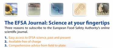 Il nuovo look dell EFSA Journal ha semplificato per i lettori il modo in cui si possono scorrere le pagine e fare ricerche all interno degli atti di natura scientifica dell EFSA.