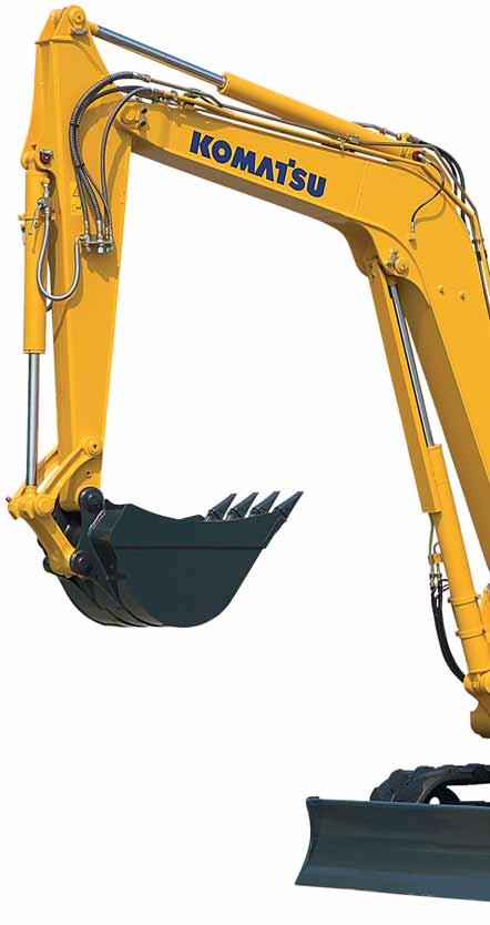 PC88MR-6 M IDIESCAVATORE UN RAPIDO SGUARDO Tradizione nell Innovazione Il nuovo midiescavatore compatto è il risultato della tecnologia e della competenza acquisita da KOMATSU in oltre ottant anni di