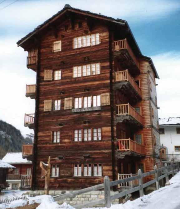 L'edificio multipiano di legno Ieri come oggi?