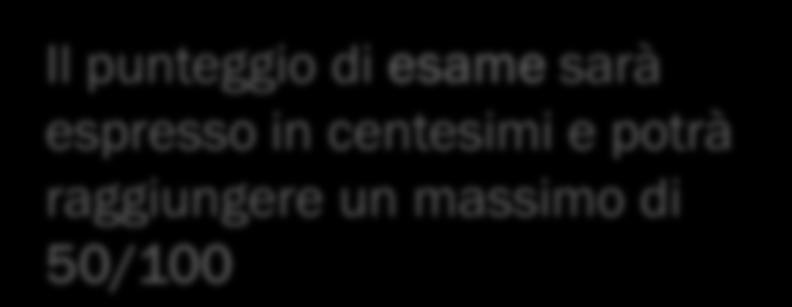 CRITERIO DI ATTRIBUZIONE PUNTEGGI DI ESAME Gli indicatori da prendere in considerazione per l assegnazione dei punteggi di esame sono Credito ammissione 50 Multidisciplinare 15 Orale 10 Professionale