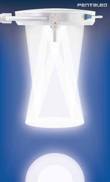 La luce indiretta, caratteristica insostituibile delle lampade Pentaled, garantisce al chirurgo una luce fredda, di profondità e confortevole.