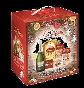 38674 LE CADEAU NATALE IN FESTA PANETTONE (5PZ) Scatola Natale in Festa Panettone