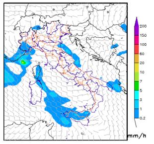 al suolo Pressione Precipitazione cumulata e vento UmiditÃ