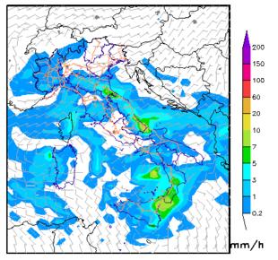 Pressione Precipitazione cumulata e vento UmiditÃ relativa