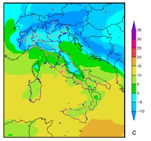 Neve debole anche su regioni adriatiche, più soleggiato sulla Sicilia