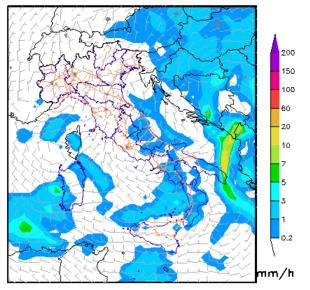 cumulata e vento UmiditÃ relativa Situazione: Martedì, instabile sul medio versante adriatico con