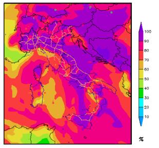 suolo Situazione: Venerdì, bassa pressione italica, generale maltempo.