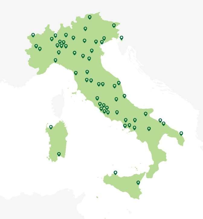 La Rete collega attualmente 58 Atenei italiani e ha attivato i seguenti Gruppi di Lavoro: Cambiamenti climatici (adesione Atenei del 57%; 74 membri) dal 2017 Educazione (adesione Atenei del 57%; 60