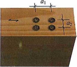 6 d 2,5 d 6 d 2,5 d Chiodi (3+3 cosα) d (7+3 cosα) d 6 d 3 d (3+4 sinα) d 3 d Perni di fissaggio Bulloni passanti (3+2 cosα) d 5 d 4 d