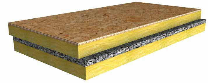 SEMISANDWICH LV PR40/C SEMISANDWICH LV PR40/C Sistema isolante termoacustico per coperture ventilate composto dall accoppiamento di un pannello EUROSTRAND OSB a norma EN 300 spessore 12 mm, una