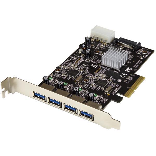 Scheda PCIe a 4 porte USB 3.1 (10Gbps) con 2 Canali Dedicati - PCIe Product ID: PEXUSB314A2V Con questa scheda USB 3.