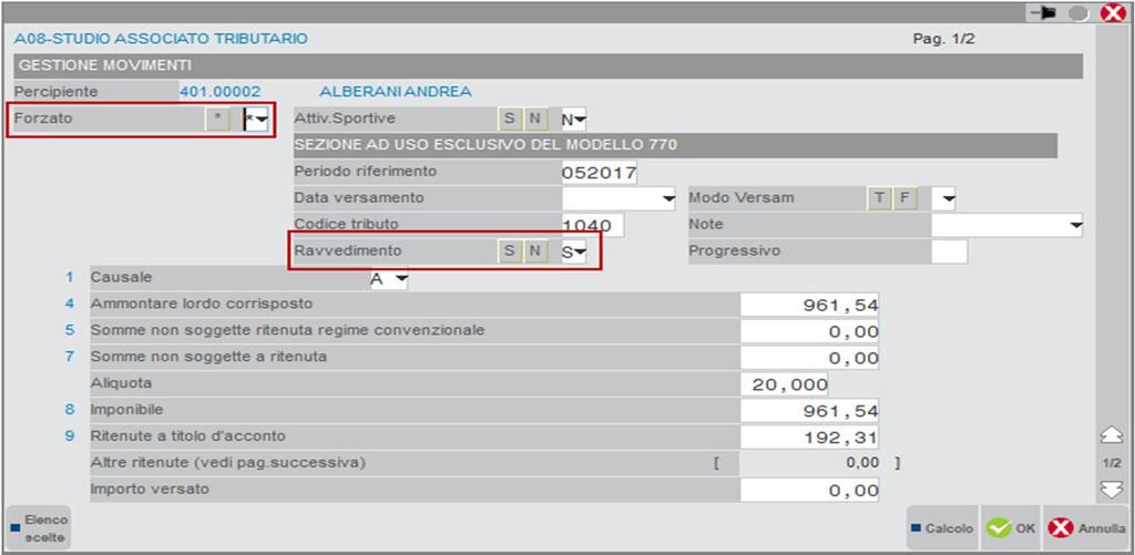 IMPORT DATI DA RAVVEDIMENTO 1. Verificare che la delega generata dal ravvedimento sia chiusa in definitivo 2.