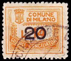90 bruno 128 C. 90 bruno nero 129 C. 90 rosso bruno 1940/< Carta bianca, liscia.