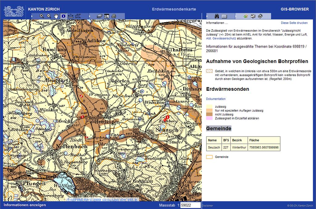 Esempio GIS Web-page del GIS dedicato all utilizzo