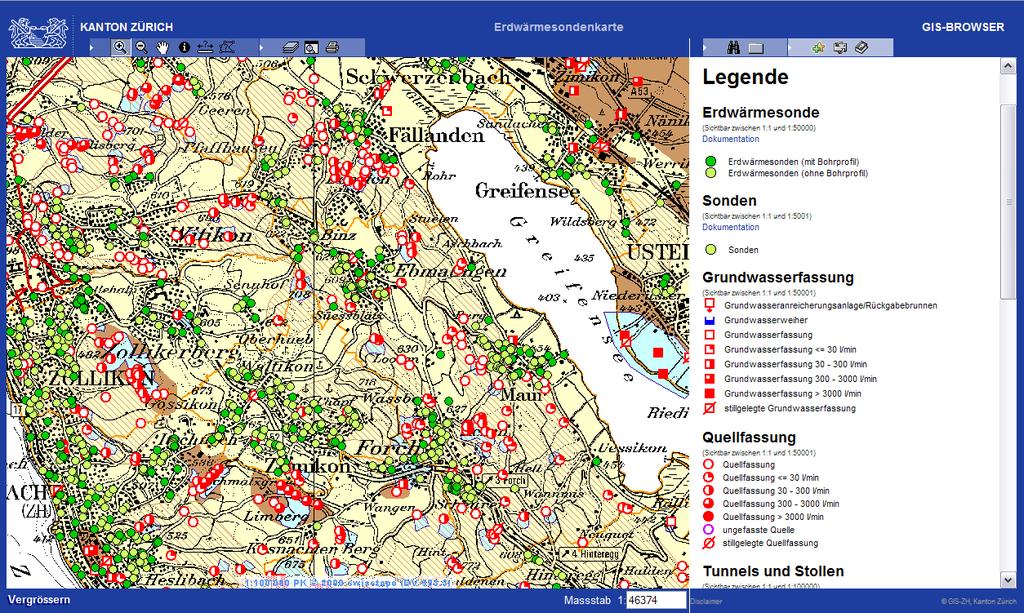 Esempio GIS Web-page del GIS dedicato all utilizzo