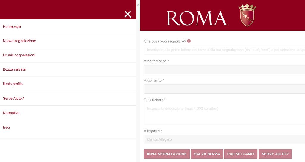 3 Ricerca Segnalazione Per monitorare le proprie segnalazioni si seleziona la voce Le Mie Segnalazioni Di seguito la pagina che visualizza le