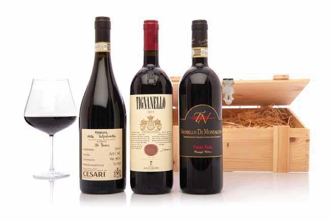 7 TIGNANELLO AMARONE CESARI BRUNELLO DI MONTALCINO TERRE NERE