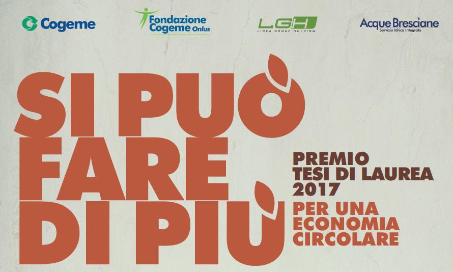 5 Premio tesi di laurea in collaborazione con Fondazione Cogeme Onlus Premio Si può fare di più sezione