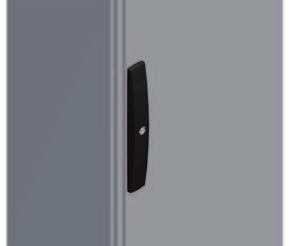Spacial SF Rack per PC Serrature Dettaglio serratura DB 3 mm su porta parziale. Dettaglio serratura DB 5 mm su porta posteriore.