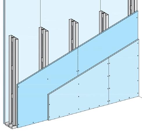 Guide Knauf a U 40/50/40, sp. 0,6 mm. VITI: Viti Knauf punta chiodo 1 a lastra ø3,5x25 mm, 2 a lastra ø3,5x35 mm.