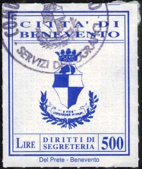 In basso la tipografia Del Prete - Benevento. 33 L.
